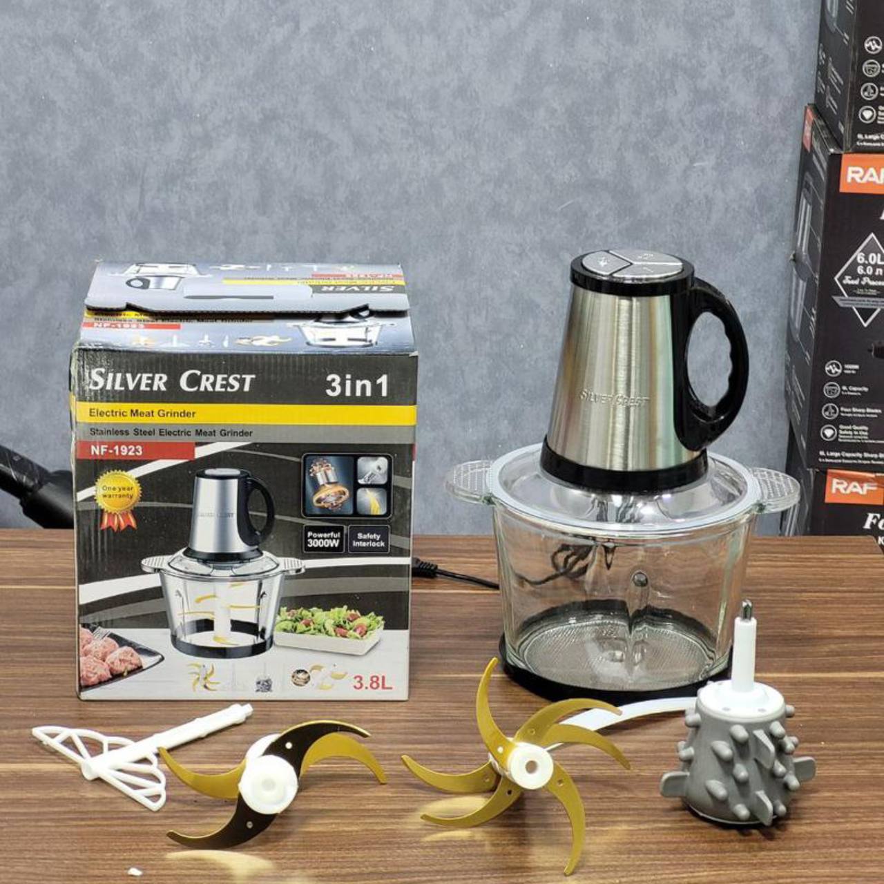 IMG_0569 خردکن 10 تیغه تیتانیوم سیلورکرست اصلی سیر پاک کن دار