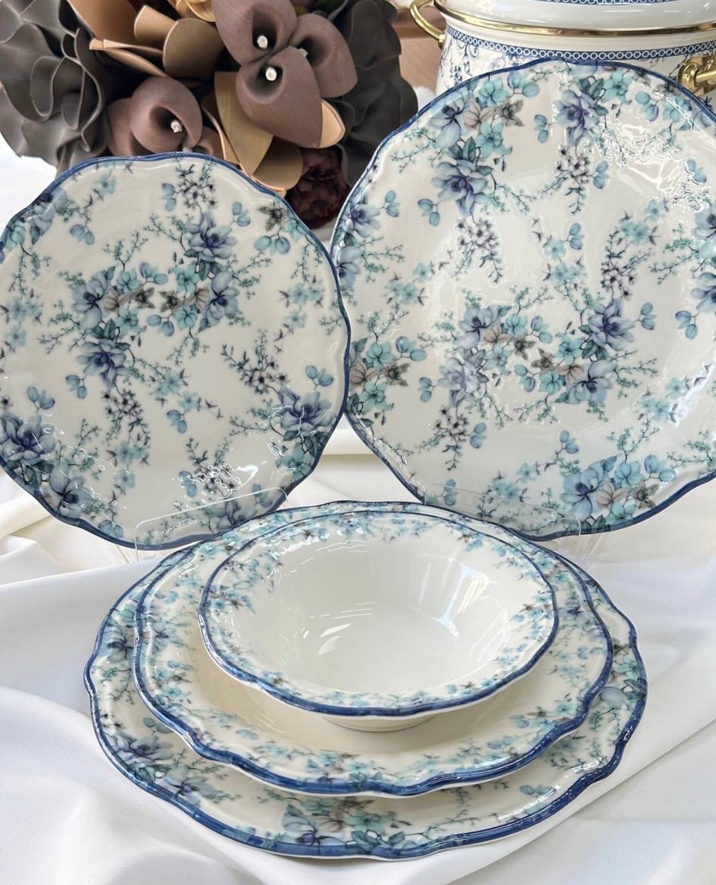 سرویس چینی غذاخوری 24 پارچه، 6 نفره، مدل Serenita، برند Kosova