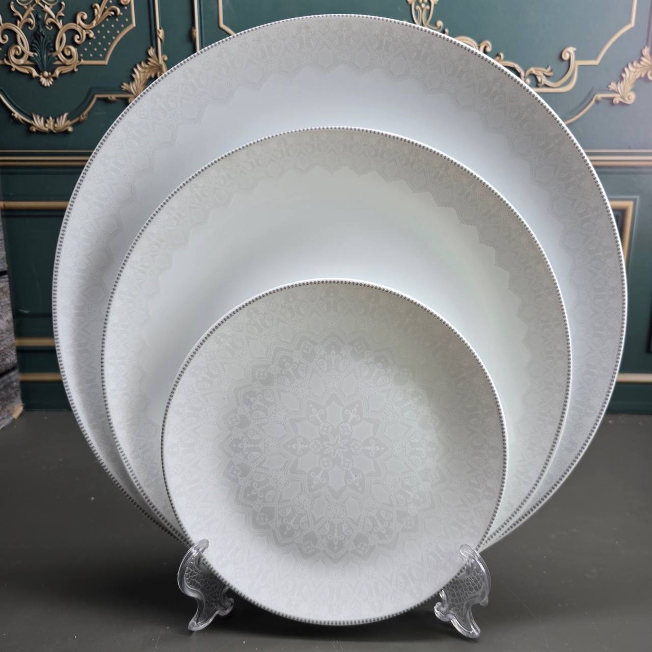 IMG_7561 سرویس غذاخوری آرکوپال ۴۲ پارچه ۶ نفره طرح سوژا خاکستری