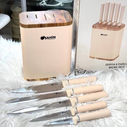 ست چاقو ترک 6 پارچه Şahin مدل Zerya