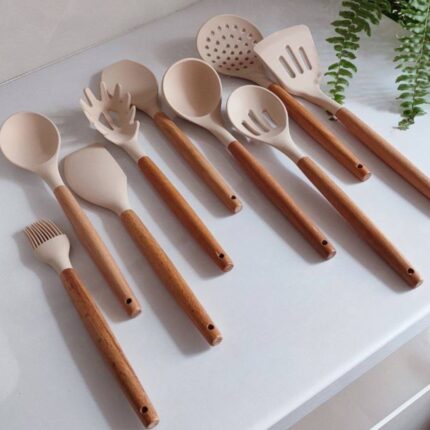 ست کفگیر و ملاقه ترک 10 پارچه Şahin مدل Tara