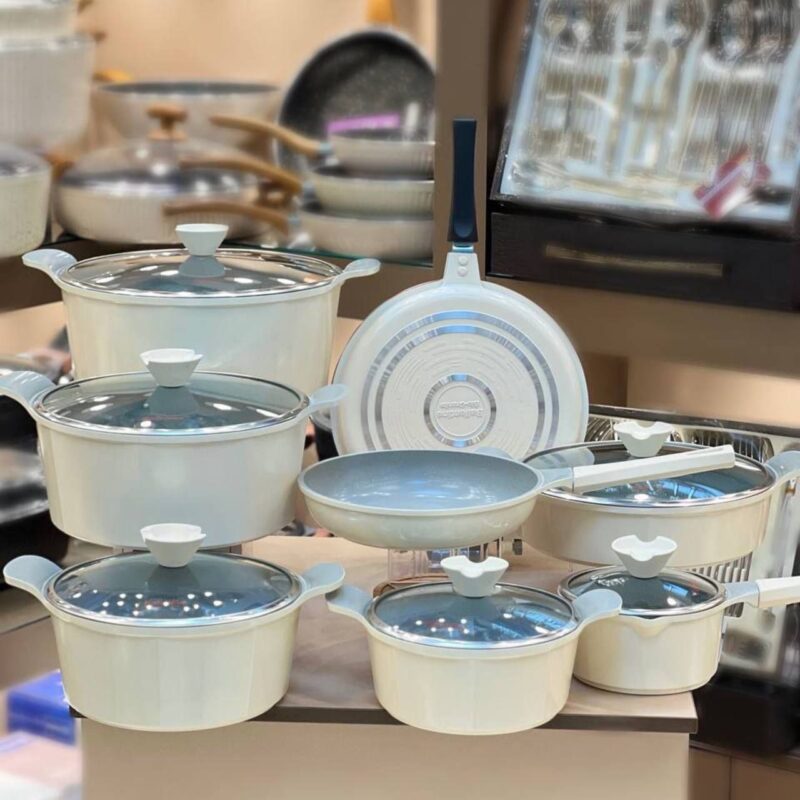 سرویس قابلمه 17 پارچه بالنتینی اسکار شش ضلعی