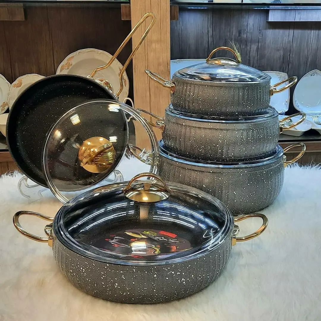 IMG_8025 سرویس قابلمه 10 پارچه نانو گرانیت اویز مدل سلین