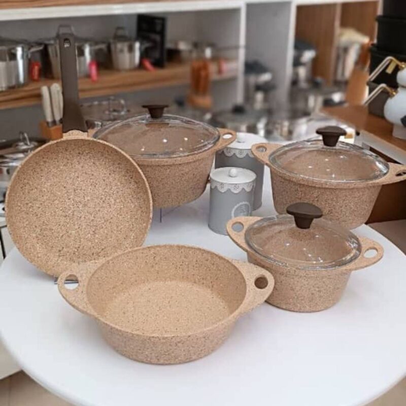 سرویس قابلمه گرانیت 9 پارچه فالز ترکیه کالکشن ‏doa-cust