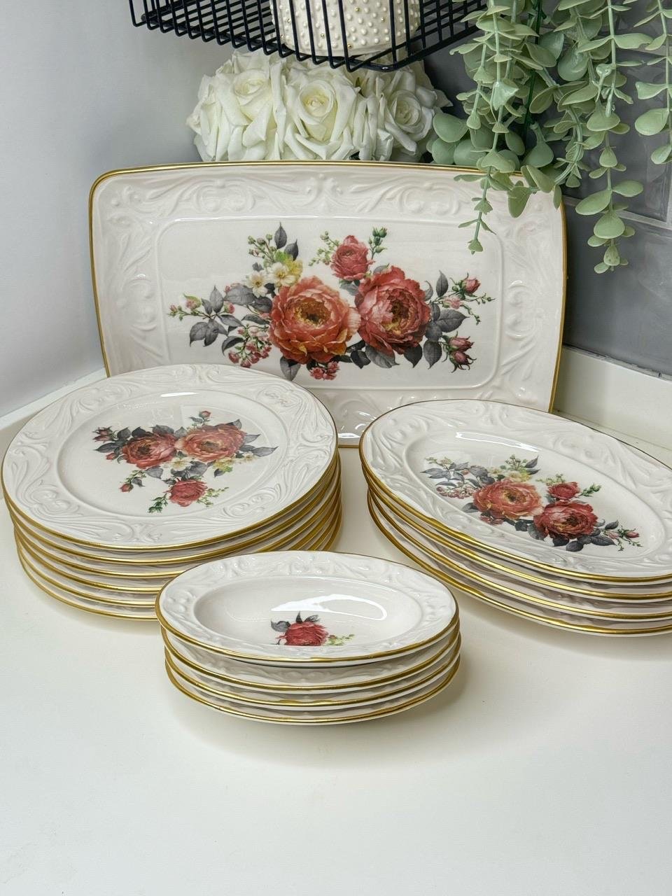 d2dfe193-a881-43cf-8096-cd2f3e91c084 عصرانه خوری گل برجسته 15 پارچه gönül ترکیه