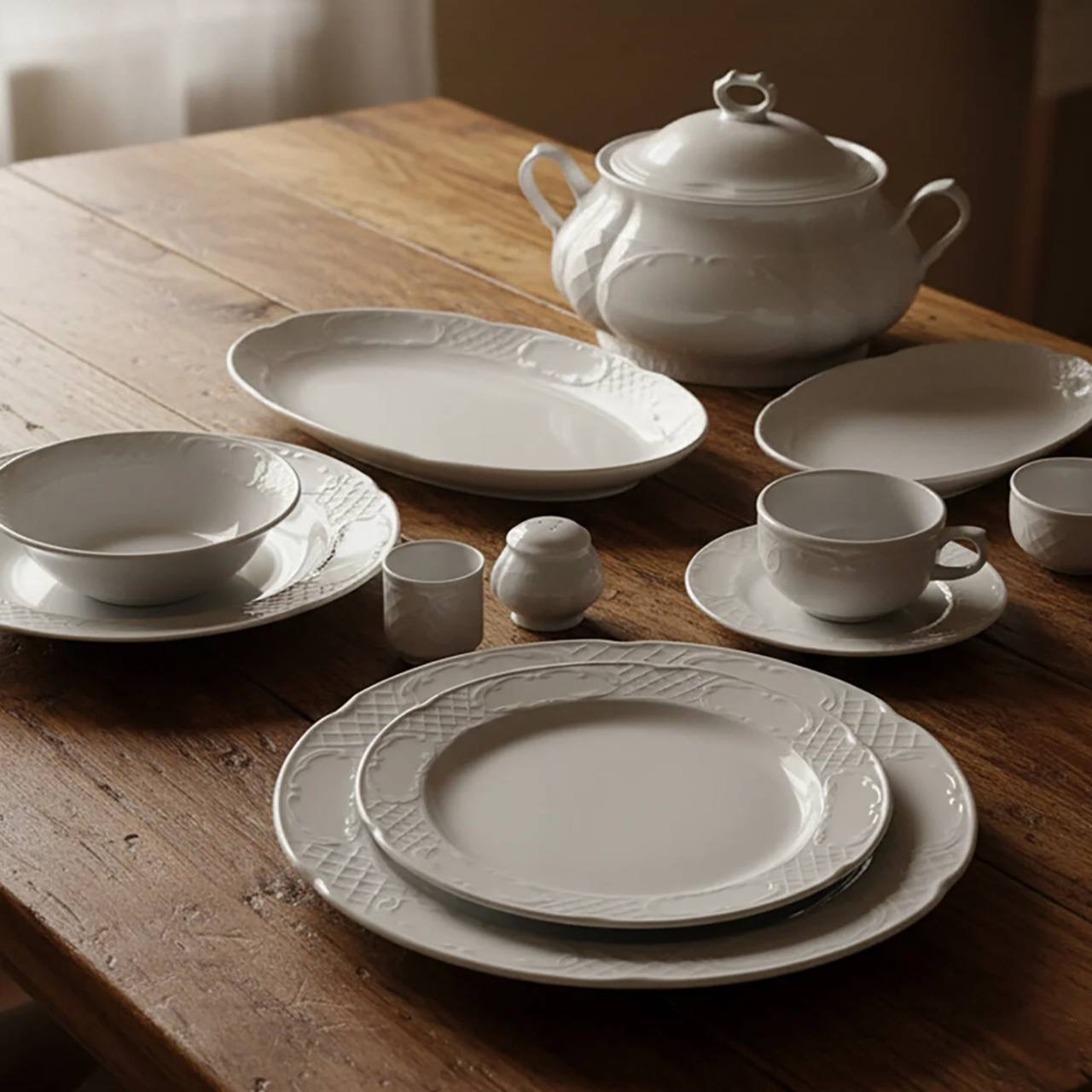 IMG_3524 سرویس چینی غذاخوری 82 پارچه 12 نفره Güral مدل Safir