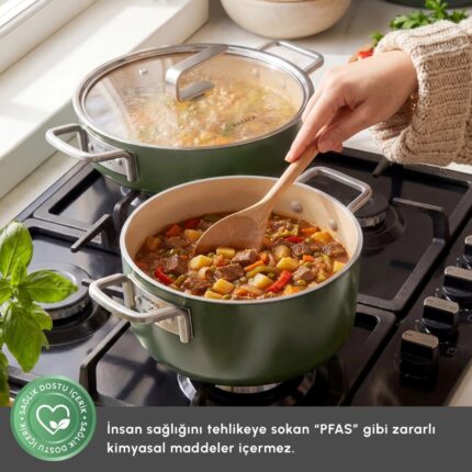 سرویس قابلمه ۹ پارچه کریستال سوئیسی کاراجا X Refika