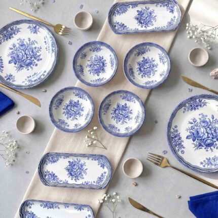 صبحانه خوری ترک ۱۴ پارچه Blue Floral