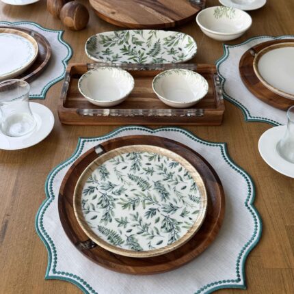 سرویس صبحانه خوری ترک‌ ۱۴ پارچه Olivia Leaf